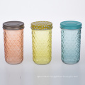 500ml cold drinks cup glass bottle for drinks colorful glass bottles with straw